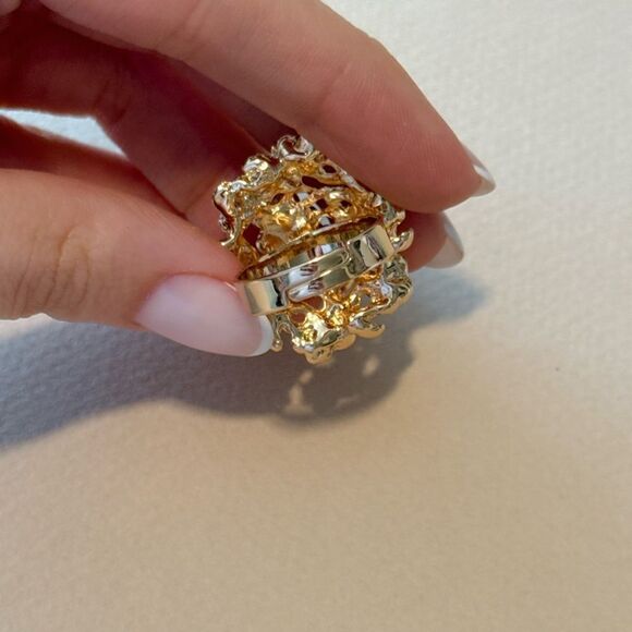Flower ring A897 - Picture 4 of 5